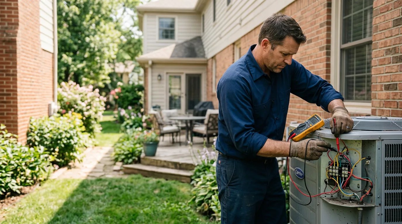 HVAC technician working near Websterville, VT